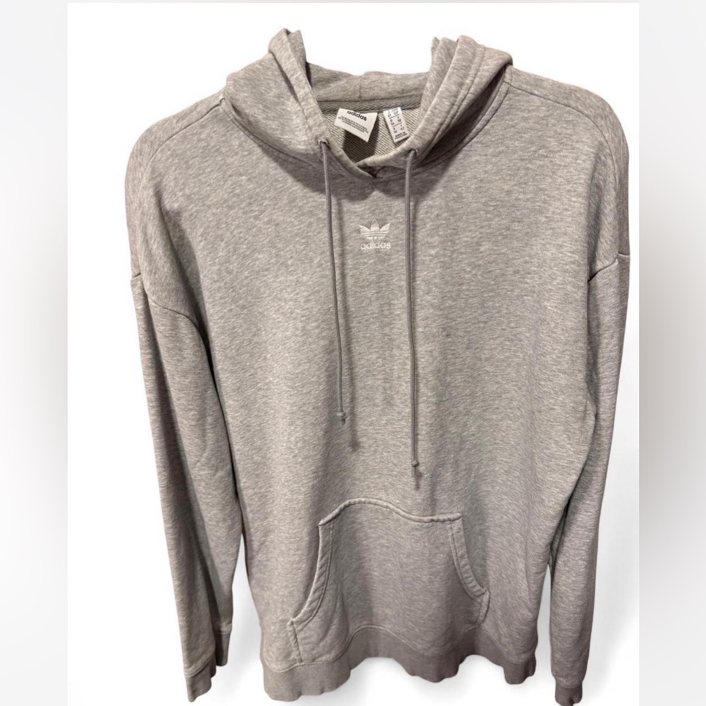 Adidas Men's Light Gray Hoodie